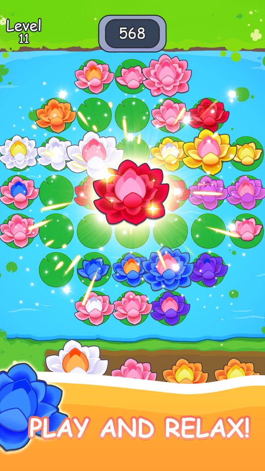 #2. Flower Match Merge (iOS) Bởi: Ayoomi