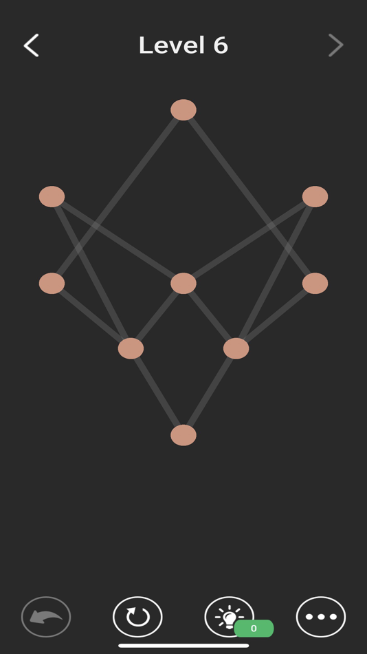 #8. One Line Connect Dots Logic IQ (iOS) Podle: Prathed Sangwongvanit