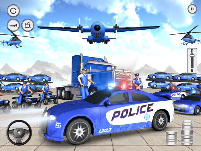 Car Transport Police Games