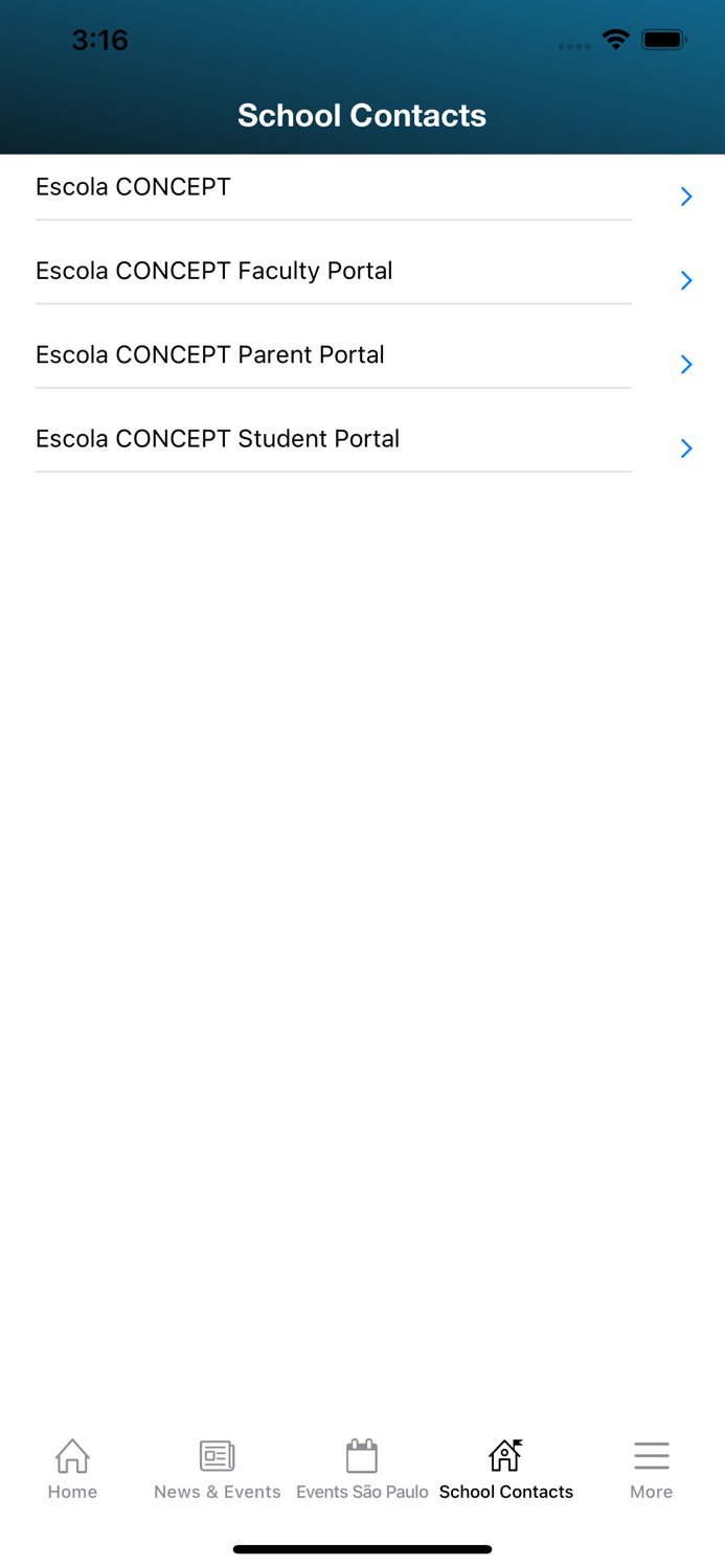 Escola Concept App
