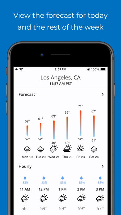 SimpleWeather - A weather app Screenshot