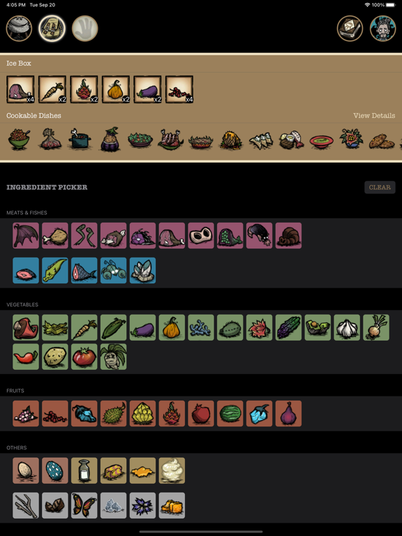 Screenshot #5 pour Don't Starve Cookbook