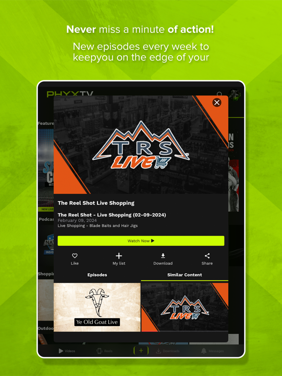 PHYXTV iPad screenshot 3 - Sports app