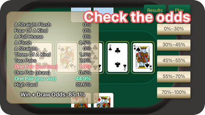 Holdem Trainer-Guess win rate Screenshot
