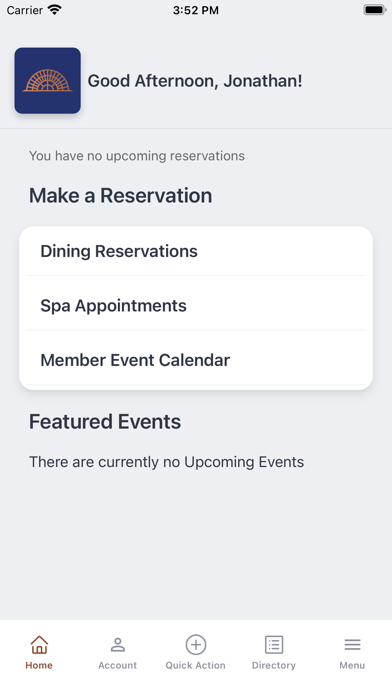 The Crescent Club Dallas Screenshot