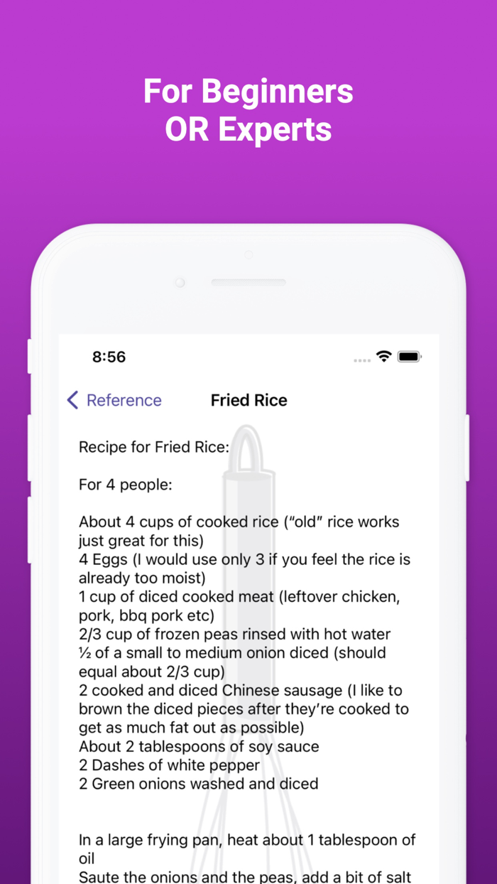 Sous Chef  Timers and Recipes