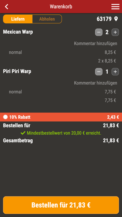 Offenbacher Fried Chicken Screenshot