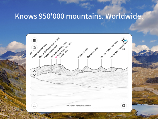 PeakFinder iPad app afbeelding 2