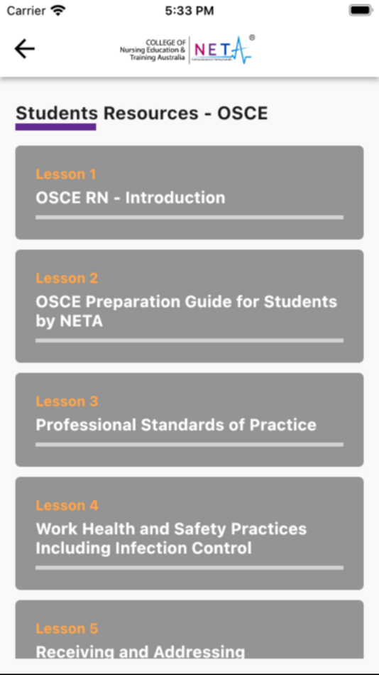 #5. NETA (iOS) 由: College of Nursing Education and Training Australia