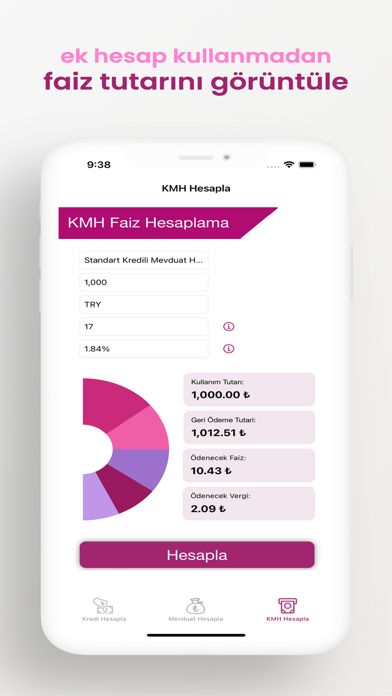 Kredi Mevduat Hesaplama Aracı Screenshot