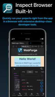 WebForge IDE iphone bilder 1