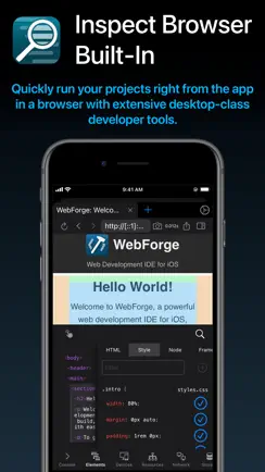 WebForge IDE iPhone image 2