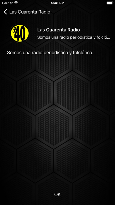 Las Cuarenta Radio screenshot 3