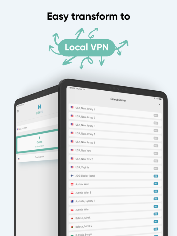 Flex VPN – Proxy+ unlimited iPad screenshot 4 - Productivity app