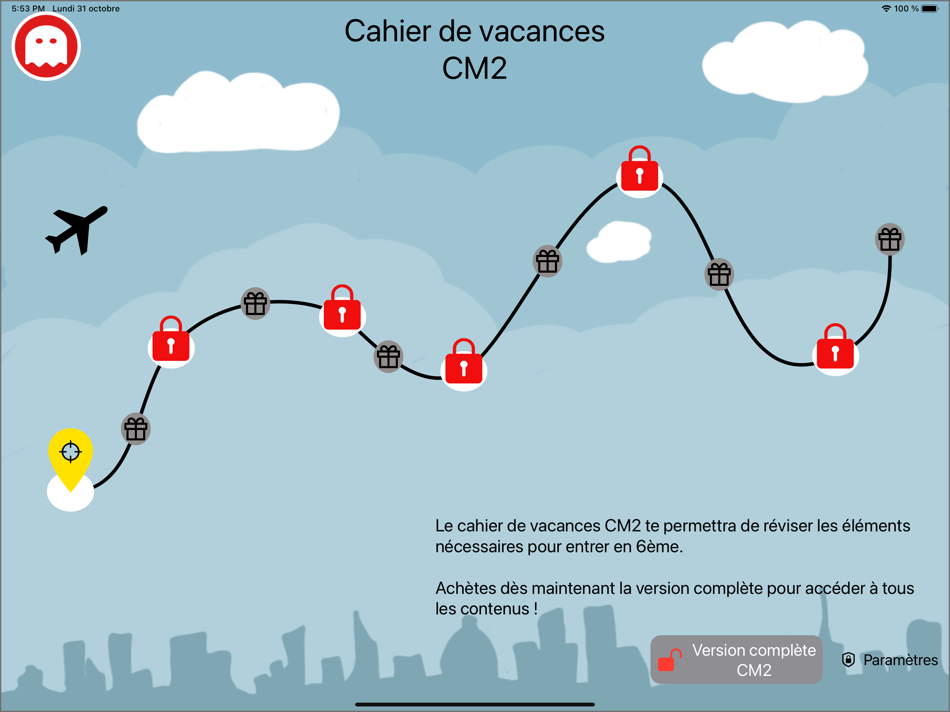 #1. Mon cahier de vacances (iOS) By: KiwisApp
