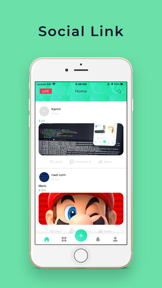 #3. Social Link App (iOS) 由: Davison Design & Development, Inc.