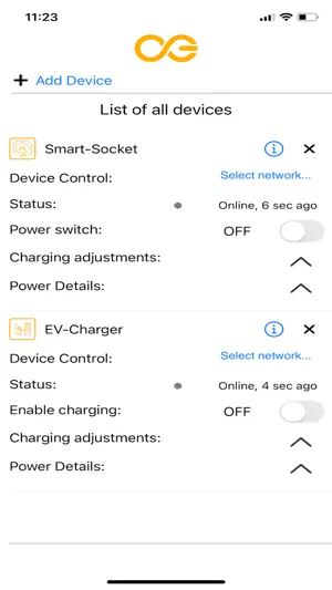 Crowd Energy Device Config screenshot 2