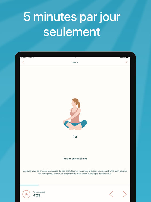 Screenshot #5 pour 5 Minutes de Yoga