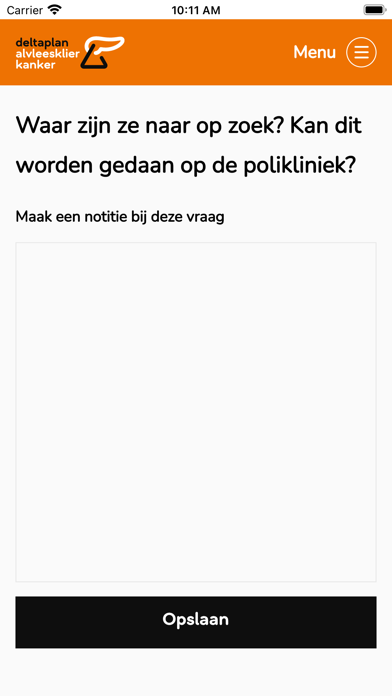 Deltaplan Alvleesklierkanker Screenshot