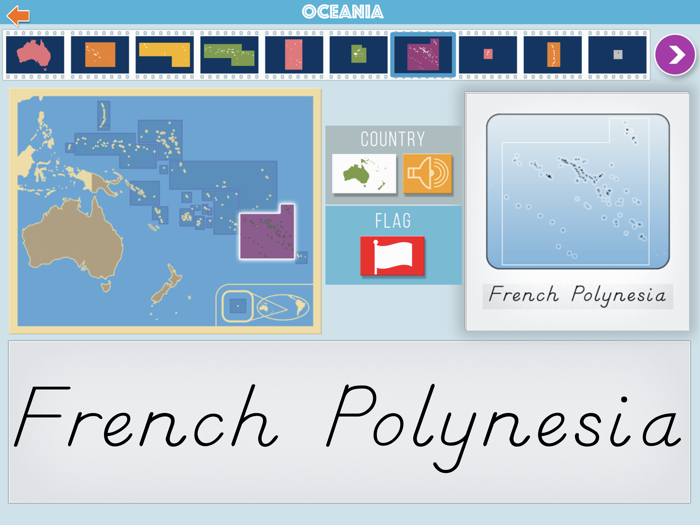 Oceania - Montessori Geography