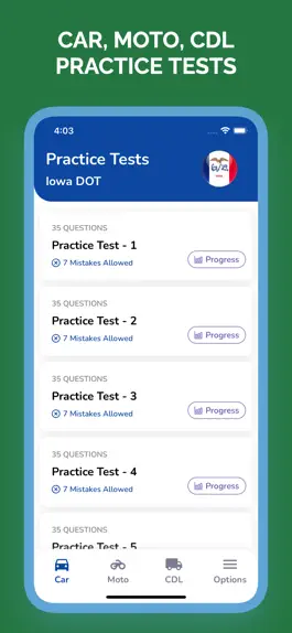 Game screenshot Iowa IA DOT Permit Test Prep mod apk