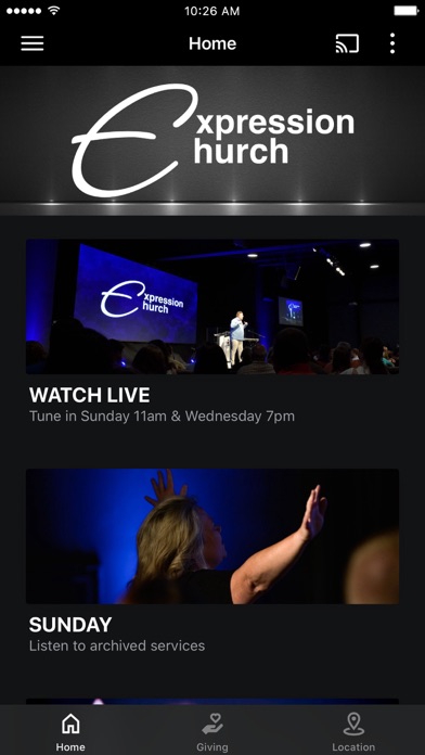 Expression Church App Screenshot