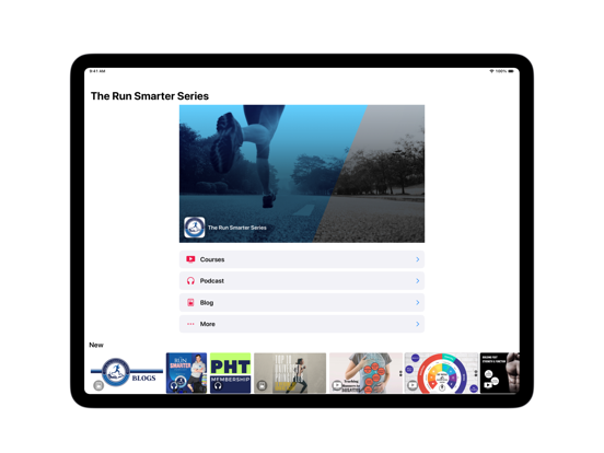 The Run Smarter Series iPad screenshot 1 - Health & Fitness app