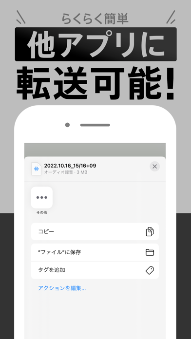 緊急事態をポケットの中からワンタップで録音！ Screenshot