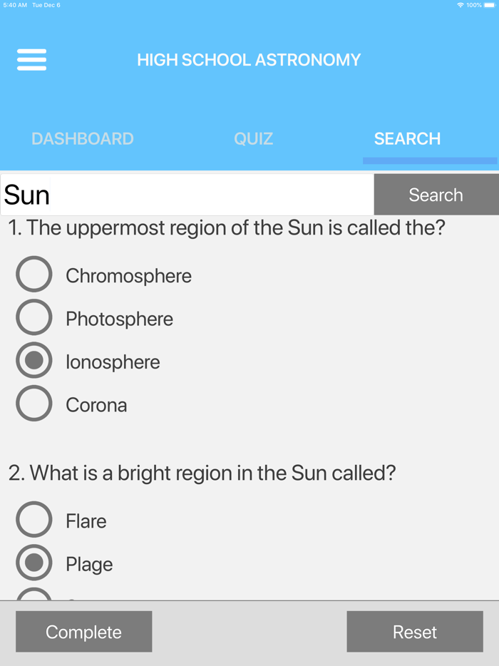 High School Astronomy