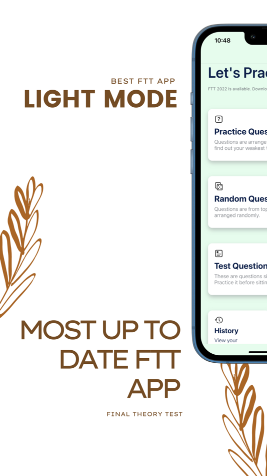 #1. FTT Final Theory Test (iOS) 由: Chua Kwang
