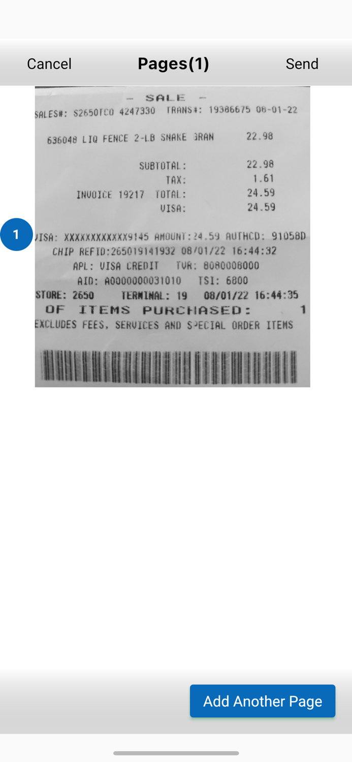 ExpenseVisor DocScan