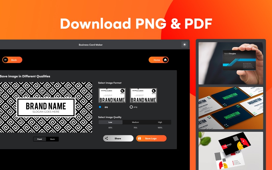 #6. Business Card Maker - Template (macOS) Podle: Tausif Akram