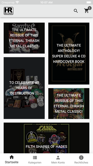 High Roller Records Shop Screenshot