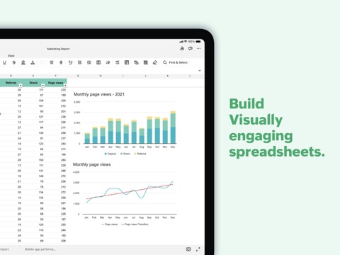 Zoho Sheet‐iPadのスプレッドシートのおすすめ画像3