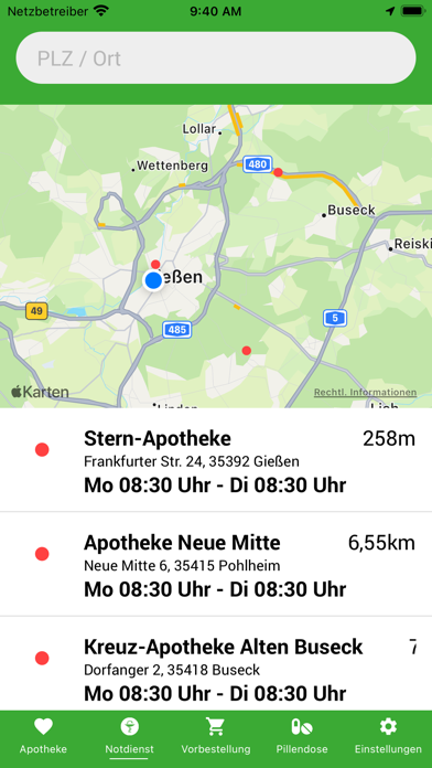 Baum-Apotheken München Screenshot