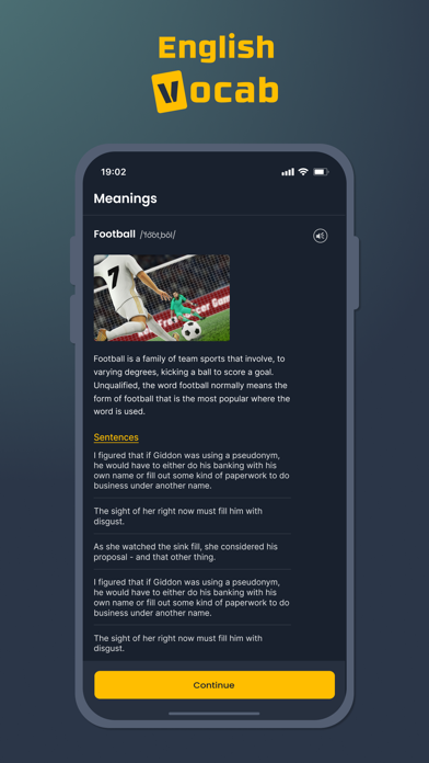 English Vocabulary - AI Quiz Screenshot
