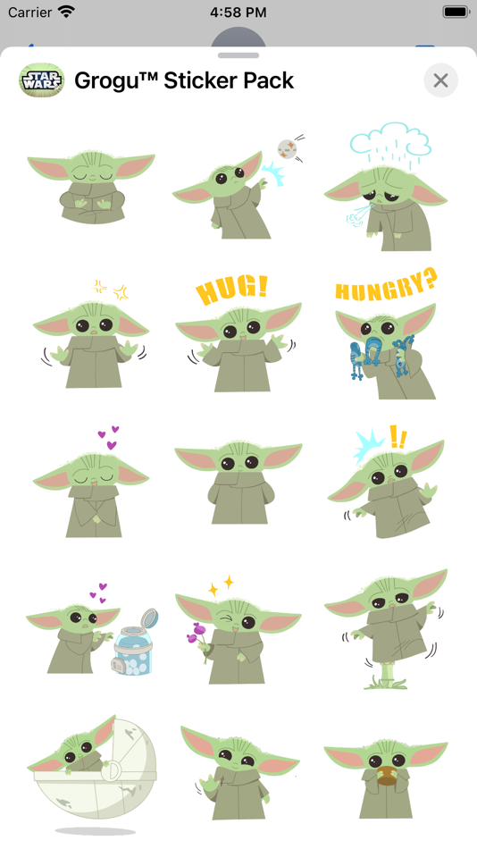 #2. Grogu™ Sticker Pack (iOS) By: Disney