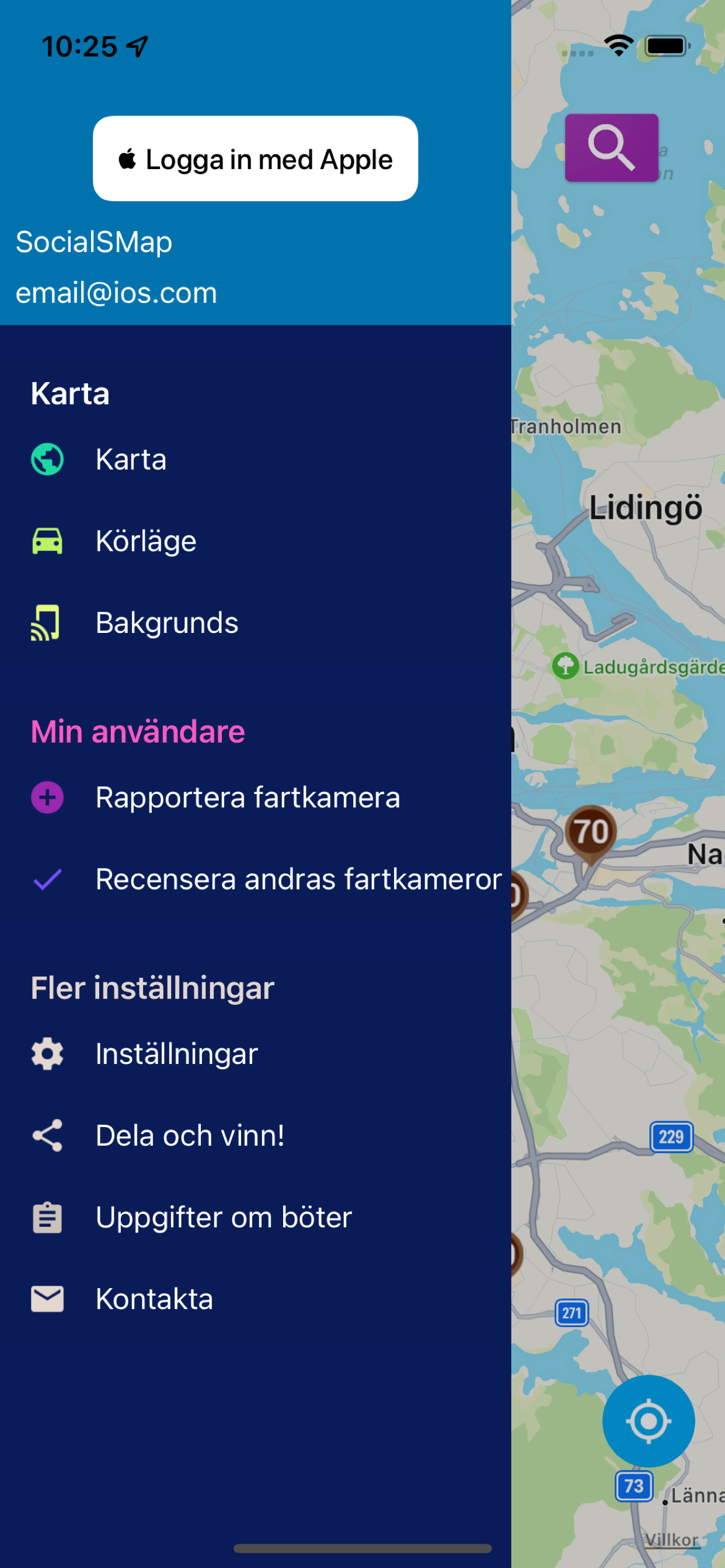 Fartkamera karta