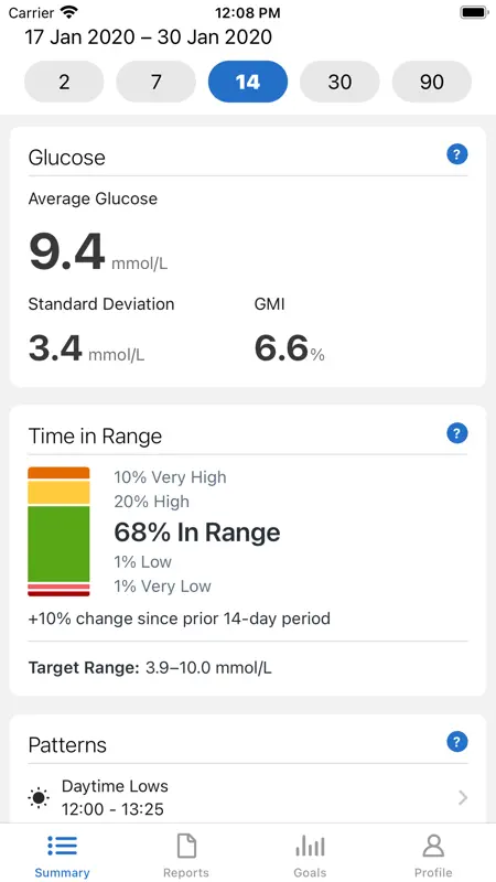 Dexcom Clarity screenshot 1 of 6