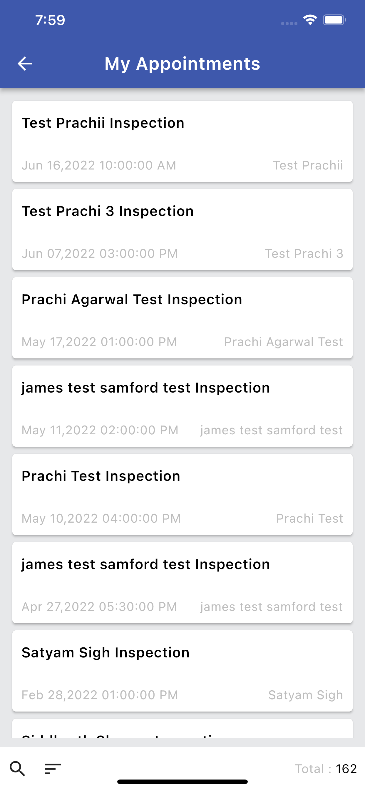 Mold Test Company Portal