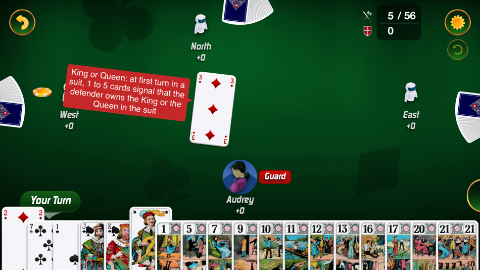 #3. SHUA Jeu de Tarot (iOS) By: Joel BERNARD