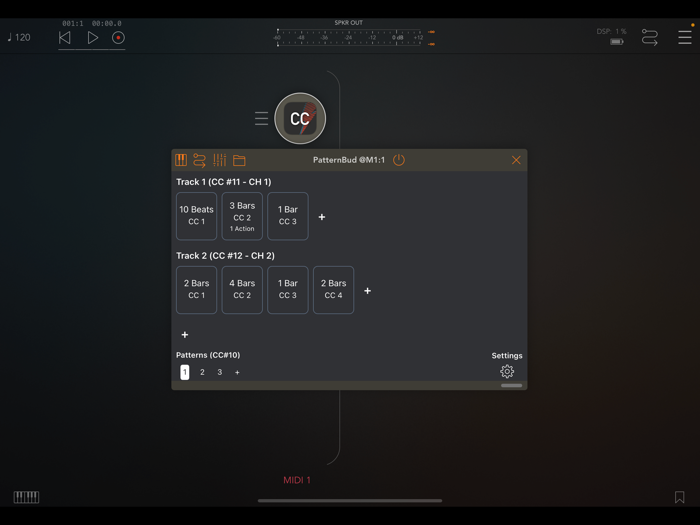 PatternBud - MIDI CC Sequencer