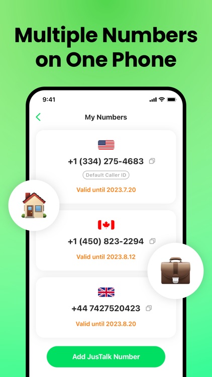 Second Phone Number - JusTalk screenshot-4