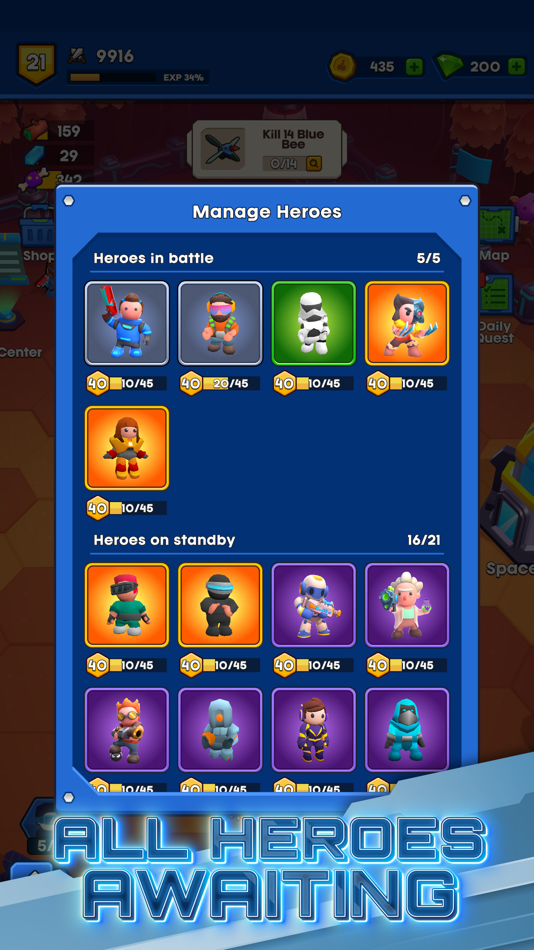 #8. Space Heroes: Epic Galaxy RPG (iOS) 由: UDO GAMES OYUN YAZILIM ANONIM SIRKETI