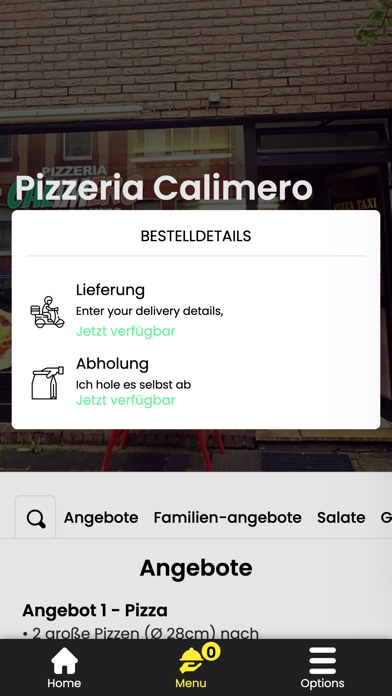 Pizzeria Calimero Duisburg Screenshot
