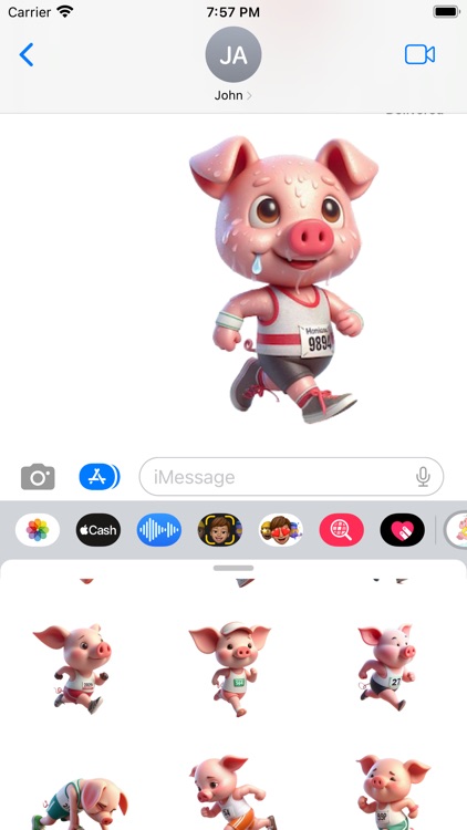 Marathon Piglet Stickers screenshot-5
