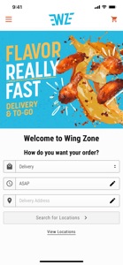 Wing Zone Ordering screenshot #1 for iPhone