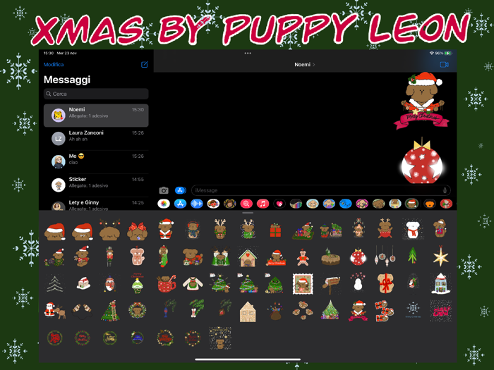 xmas by puppy Leon