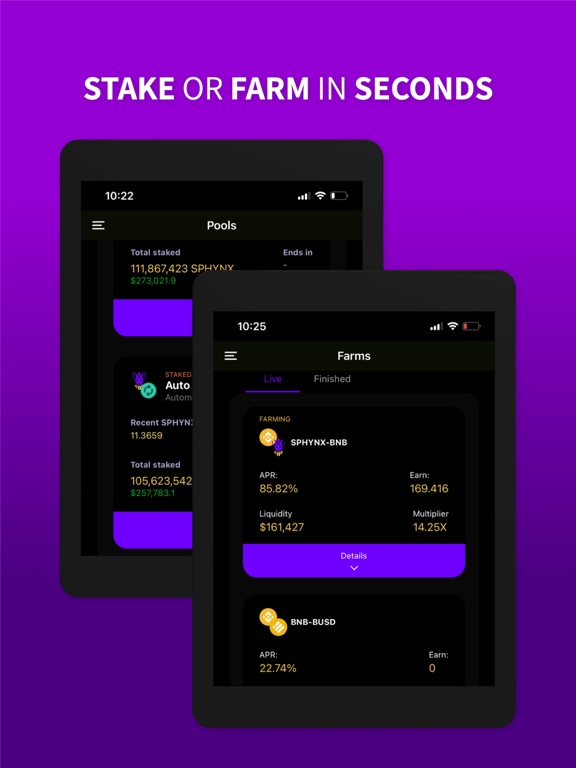 Sphynx DeFi App iPad screenshot 6 - Finance app