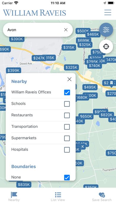William Raveis Real Estate Screenshot